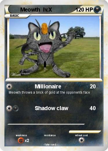 Pokemon Meowth  lv.X