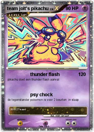 Pokemon team jolt's pikachu