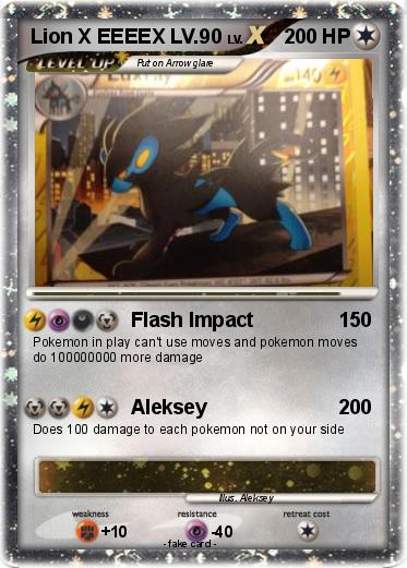 Pokemon Lion X EEEEX LV.90
