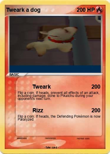 Pokemon Tweark a dog