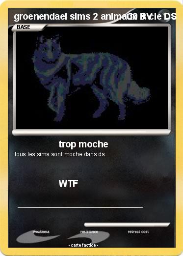 Pokemon groenendael sims 2 animaux & cie DS