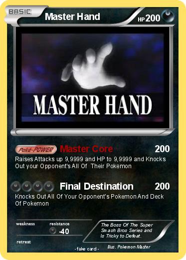 Pokemon Master Hand