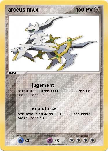 Pokemon arceus niv.x