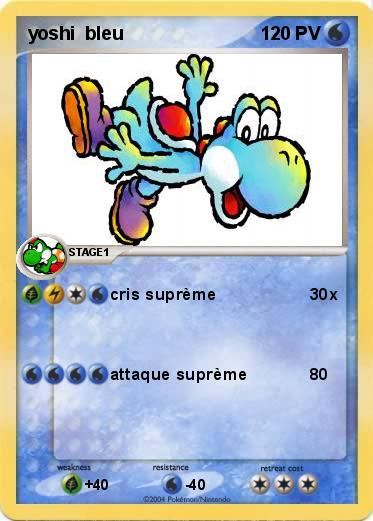 Pokemon yoshi  bleu