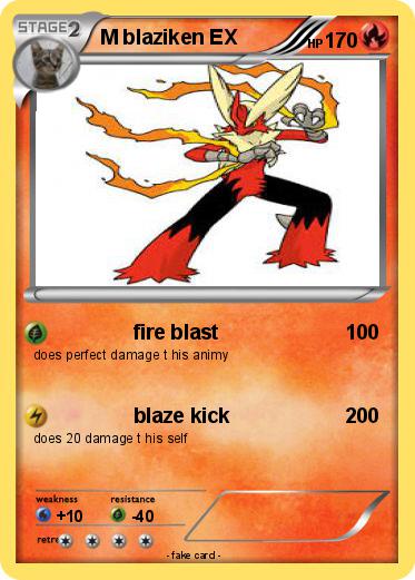 Pokemon M blaziken EX