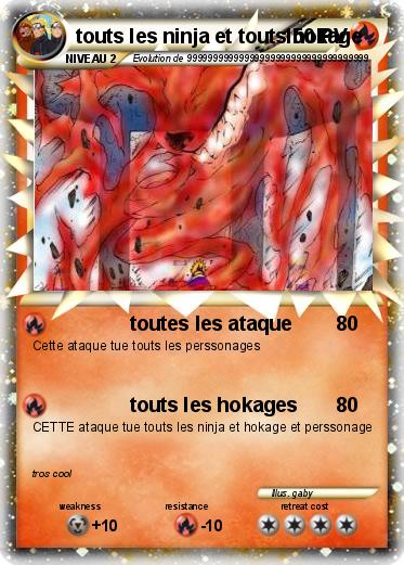 Pokemon touts les ninja et touts hokage