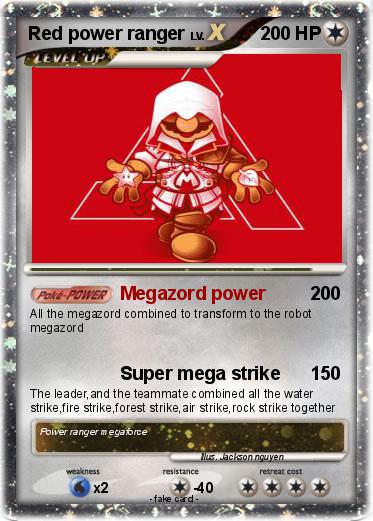 Pokemon Red power ranger