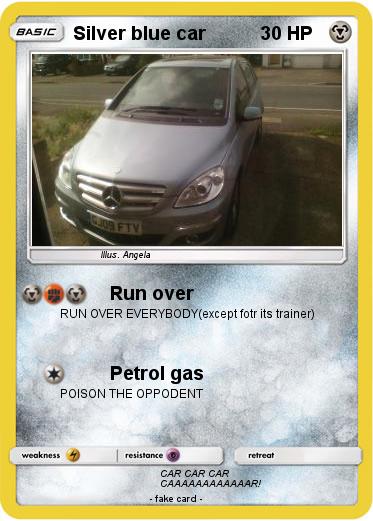 Pokemon Silver blue car