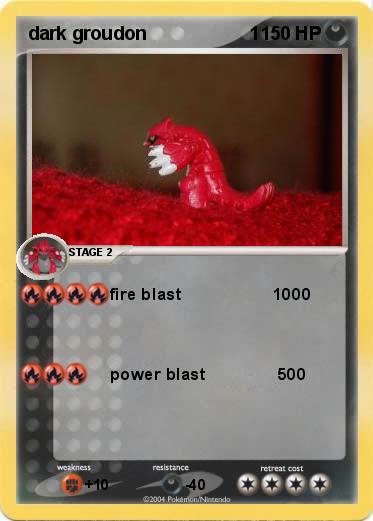 Pokemon dark groudon                    1