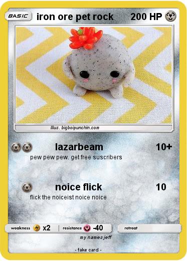Pokemon iron ore pet rock