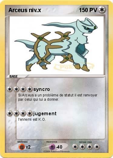 Pokemon Arceus niv.x