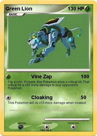 Pokemon Green Lion