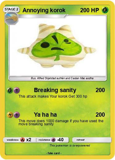 Pokemon Annoying korok