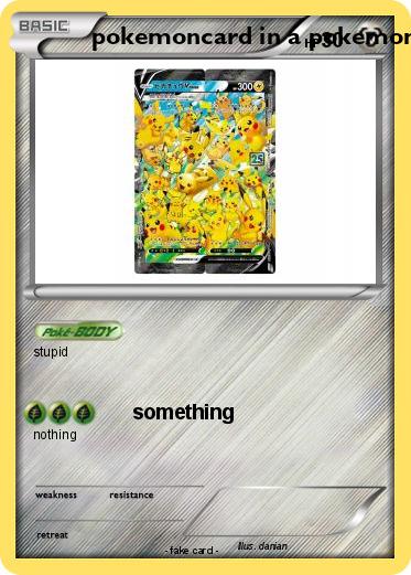 Pokemon pokemoncard in a pokemoncard