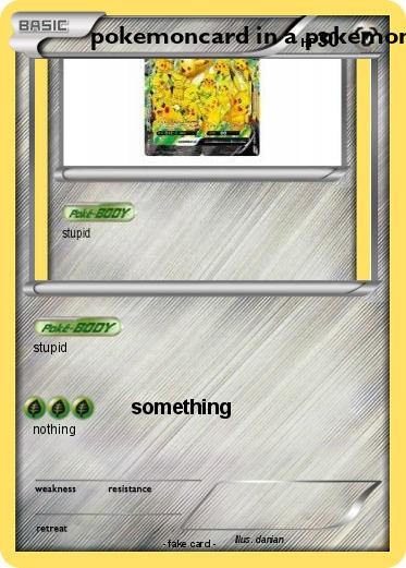 Pokemon pokemoncard in a pokemoncard