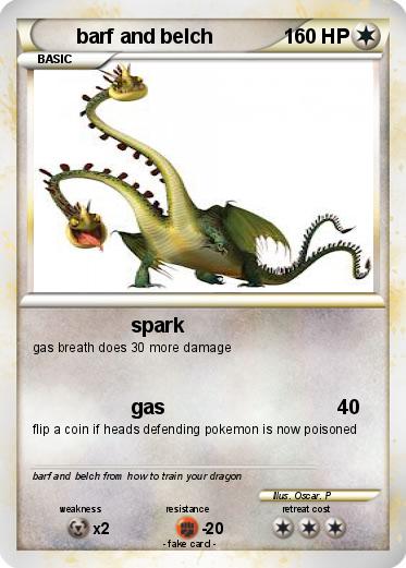 Pokemon barf and belch