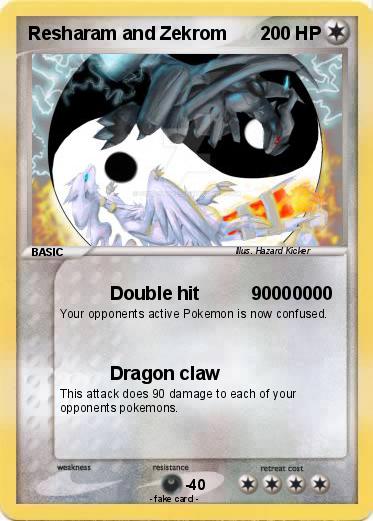 Pokemon Resharam and Zekrom