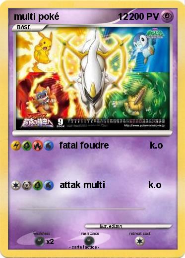 Pokemon multi poké                       12