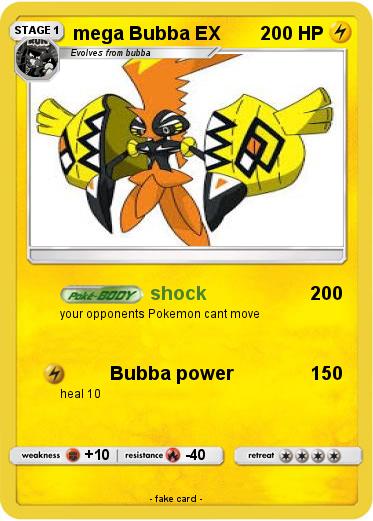 Pokemon mega Bubba EX