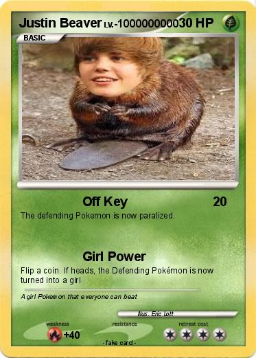 Pokemon Justin Beaver