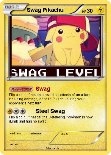 Pokemon Swag Pikachu