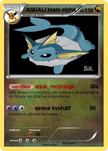 Pokemon AQUALI team alpha