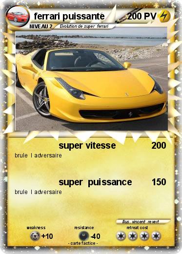 Pokemon ferrari puissante