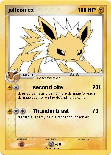 Pokemon jolteon ex