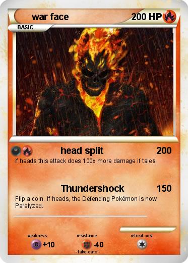Pokemon war face