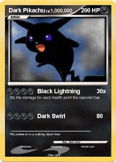 Pokemon Dark Pikachu