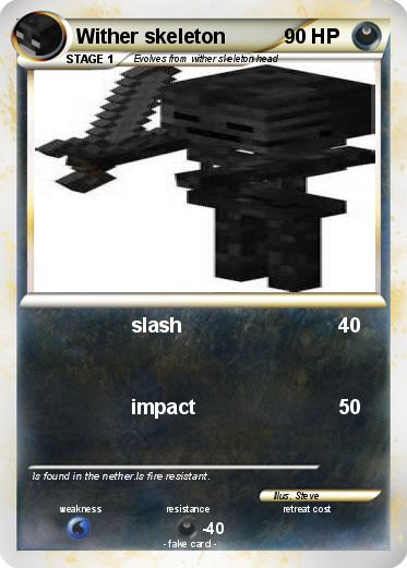 Pokemon Wither skeleton