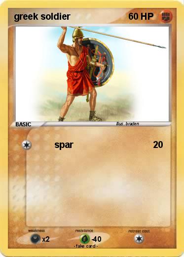 Pokemon greek soldier