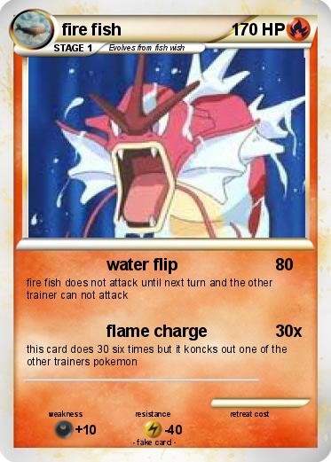 Pokemon fire fish