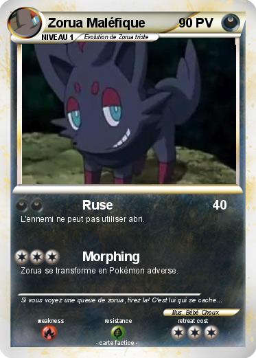 Pokemon Zorua Maléfique