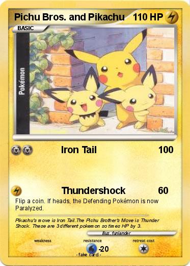 Pokemon Pichu Bros. and Pikachu