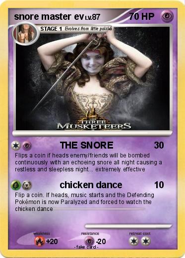 Pokemon snore master ev