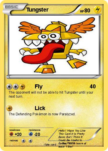 Pokemon Tungster