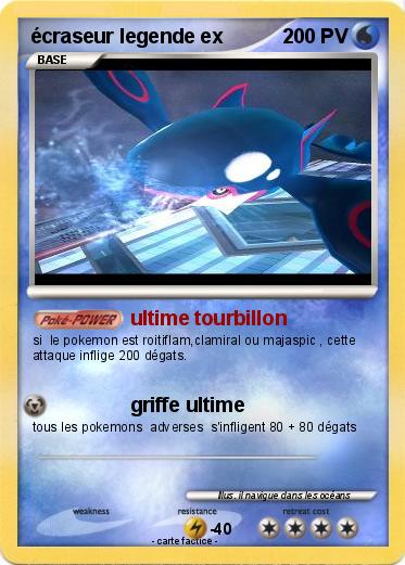 Pokemon écraseur legende ex