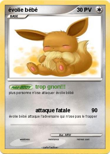 Pokemon évolie bébé