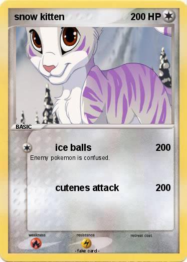 Pokemon snow kitten