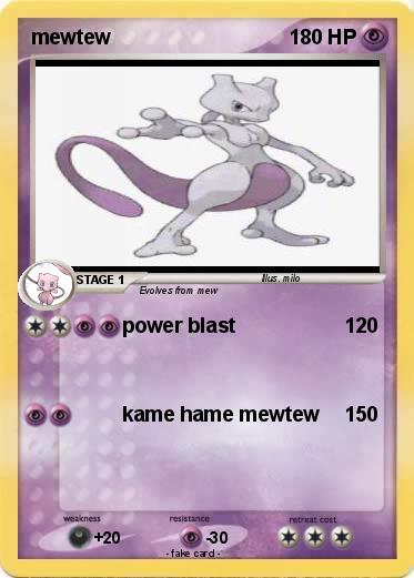 Pokemon mewtew