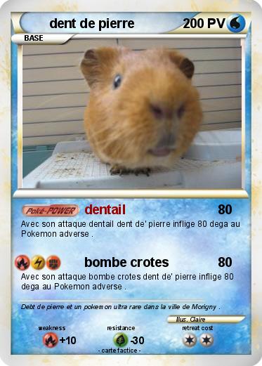 Pokemon dent de pierre
