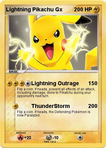Pokemon Lightning Pikachu Gx