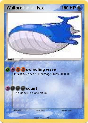 Pokemon Wailord            lv.x