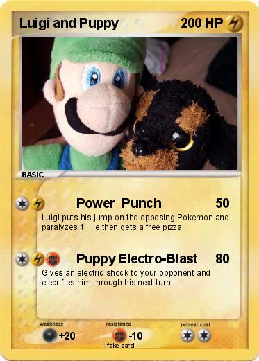 Pokemon Luigi and Puppy