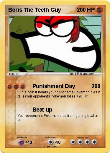 Pokemon Boris The Teeth Guy