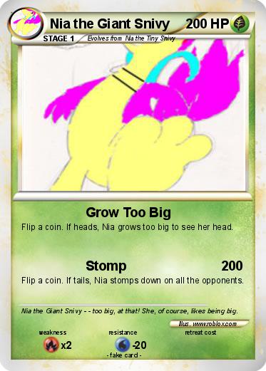 Pokemon Nia the Giant Snivy