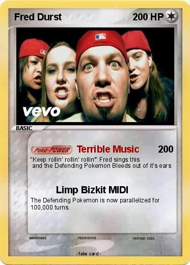Pokemon Fred Durst
