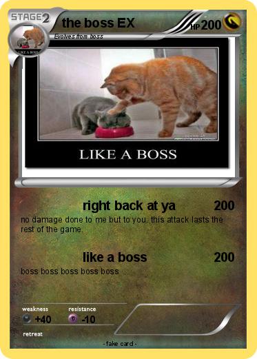 Pokemon the boss EX