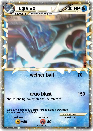 Pokemon lugia EX